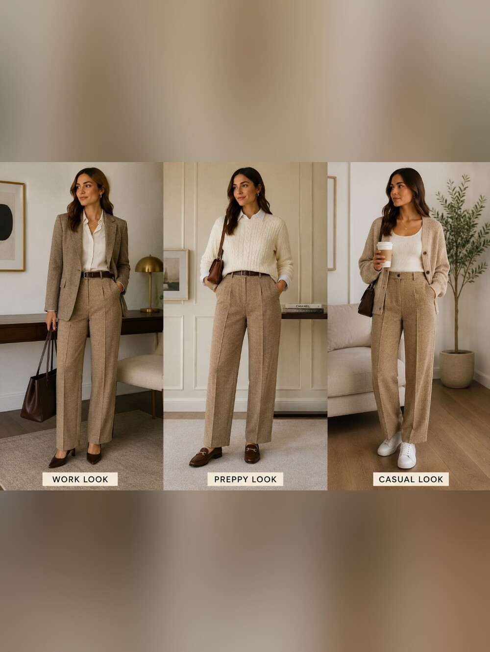 Pendleton Petite Wool Trouser Pants Size 4 USA Made Workwear Preppy Casual Chic